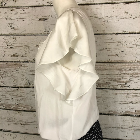 D7 American Eagle Outfitters White Blouse Sm - Picture 2 of 6